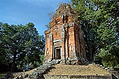 Bakong temple - ancillary towers around the base of the main pyramid